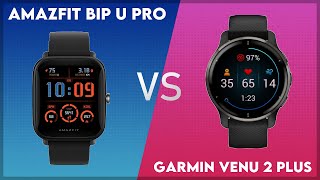 Amazfit Bip U Pro vs Garmin Venu 2 Plus Comparison [upl. by Drahsar485]