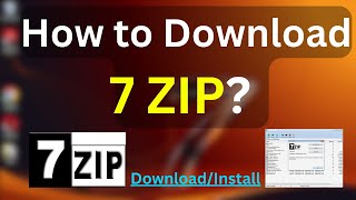 How to Download and Install 7ZIP in Windows 7 ComputerLaptop [upl. by Shoshana]