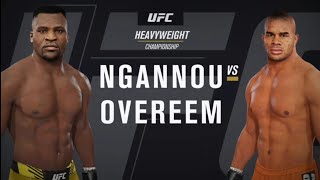 UFC 4 Championship Fight  Francis Ngannou vs Alistair Overeem Gameplay Simulation Xbox One [upl. by Vonni]