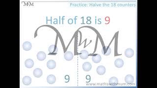 Teaching Halving Numbers [upl. by Irreg871]