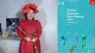 08 ABRSM Grade5 Sightreading 2012  英皇小提琴即兴阅读5级  Aria Z Li [upl. by Etteraj]