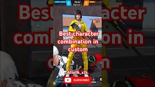 Best Character Combination Of Free Fire CustomUnlimited HpMobile gameShort videoAfzal 1k [upl. by Claiborn]