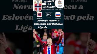 Noruega venceu a Eslovênia por 3x0 pela Liga das Nações halaand [upl. by Marutani]