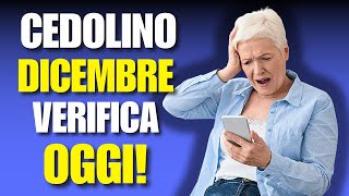 CEDOLINO DICEMBRE 2023 VERIFICA OGGI E NON RESTARE INDIETRO [upl. by Haidadej]