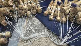 Twitch stream 191024  Torchon bobbin lace live making a net curtain am I nuts probably [upl. by Cadmarr279]