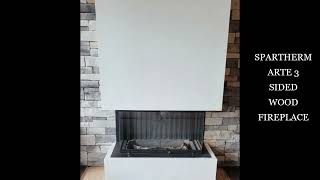 Spartherm ARTE 3 sided fireplace  Wood Fireplace Barrie [upl. by Pomfrey83]