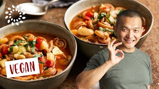 Minestrone Suppe Rezept  einfach schnell amp vegan [upl. by Ahtis]