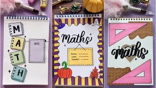 5 Creative Math Notebook Designs to Inspire You 📐📘  DIY Notebook Cover  NhuanDaoCalligraphy [upl. by Naujit]