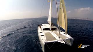 Outremer 51 Test by Catamarans Barcelona [upl. by Brezin]