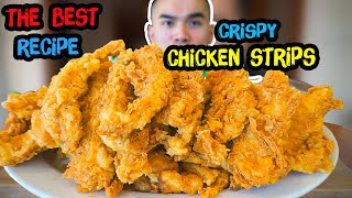 How to make Crispy CHICKEN STRIPS  TENDERS  FINGERS [upl. by Sim]