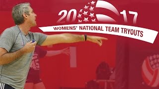 Court 4  US Womens National Team Open Tryout  March 3 2017 [upl. by Kery]