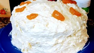 Mandarin Orange Cake  Family Recipe [upl. by Gerk]