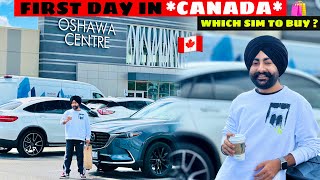 FIRST DAY IN CANADA 🇨🇦 WHICH SIM  Shopping Oshawa Centre 🛍️ [upl. by Eaned]