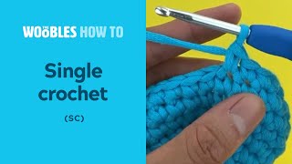 How to crochet single stitches sc in the round [upl. by Sweyn]