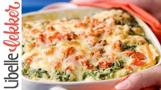 Lasagne met zalm en spinazie [upl. by Therine201]