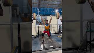 120clean and jerk in 55kg category 🏋️🔥 fitness sports indianweightlifter fitnessinspiration [upl. by Oiralednac]