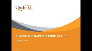 Blackbaud Raiser’s Edge NXT 101 [upl. by Annua]