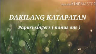 Dakilang katapatan  Papuri Singer karaoke [upl. by Ardnoet]