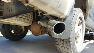 Ford 60 Powerstroke 4quot straight pipe [upl. by Diver]