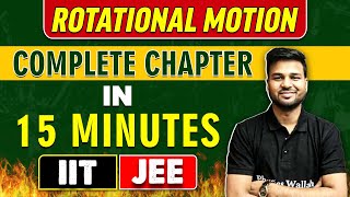 ROTATIONAL MOTION in 15 Minutes  Complete Chapter for JEE MainAdvanced [upl. by Cindra]