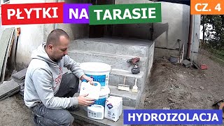 Płytki na tarasie 4 Hydroizolacja cz12 [upl. by Notneb633]