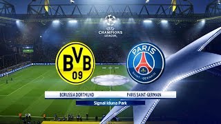 BORUSSIA DORTMUND X PARIS SAINTGERMAIN  1080p  60FPS  SIGNAL IDUNA PARK  PES 18 [upl. by Crescen726]