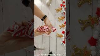 christmas dollartreediy garland ornaments diy viralshorts christmasdecorations dollartree [upl. by Shanie]