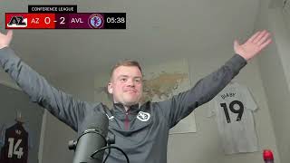 DUTCH DOMINATION AZ Alkmaar 14 Aston Villa watchalong highlights [upl. by Cozmo]