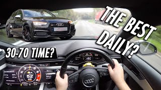 2018 Audi S4 AVANT DRIVING POVREVIEW [upl. by Halima]