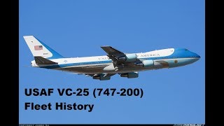 US Air Force VC25 Fleet History 1990Present [upl. by Aicnerolf]