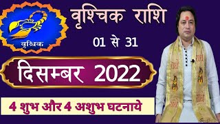 Vrishchik Rashi December 2022 ll वृश्चिक राशिफल दिसम्बर 2022 [upl. by Demetre]