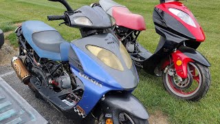 Bought 3 150cc GY6 scooters for under 500 dollars [upl. by Yenattirb658]