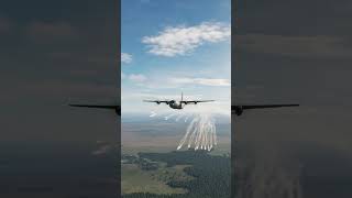 C130 Herc Fires off Some Flares looks real but its DCS WORLD [upl. by Anivla]