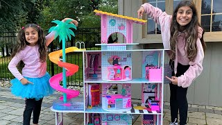 Deema Surprises good sister Sally with Playhouse for kids [upl. by Berke]