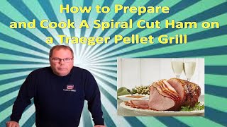 How to Prepare and Cook A Maple Dijon Spiral Cut Ham on a Traeger Pellet Grill [upl. by Eneirda]