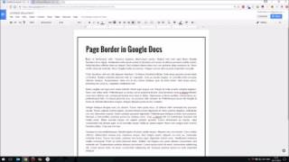 How To Add a Page Border in Google Docs 60 Secs [upl. by Geraud514]