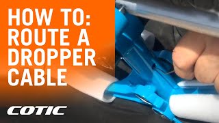 How to route a dropper cable on a Cotic Droplink frame [upl. by Noirad]