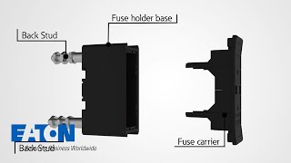 Eaton Bussmann series Safeloc Back stud connected fuse holders [upl. by Ulyram]