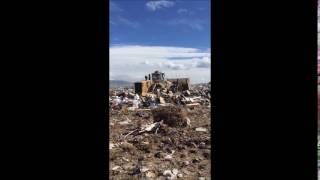 TRANSJORDAN CAT 836H LANDFILL COMPACTOR VIDEO [upl. by Llennol]