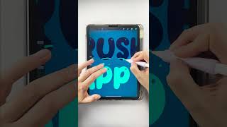 Liquid Text Animation in Procreate procreatetutorials procreateanimation procreatedrawings [upl. by Erv]