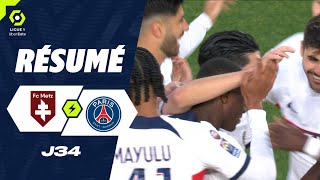 FC METZ  PARIS SAINTGERMAIN 0  2  Résumé  FCM  PSG  20232024 [upl. by Talia]