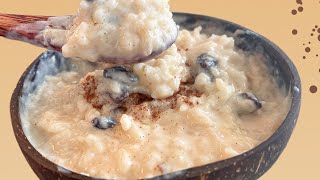 quotRiz au Laitquot au CREMAS Best Rice Pudding with Homemade Haitian Cremas SO CREAMY Best Recipe [upl. by Enelrahs]