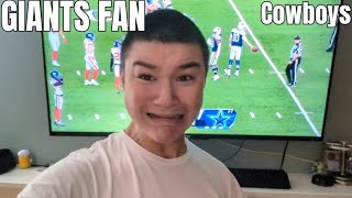 Giants Fan Reacts to loss vs Cowboys NFL Week 13 [upl. by Ocihc]