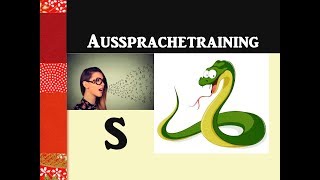 Aussprachetraining Stimmloses s und stimmhaftes z quotsquot [upl. by Nyrac51]