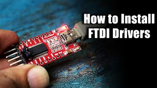 How to install FTDI Drivers on Windows  FT232RL [upl. by Perl]