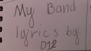 My Band lyrics [upl. by Ynnus]