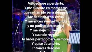 Me Dedique a Perderte Letra  Alejandro Fernandez y Amaia Montero [upl. by Haik748]