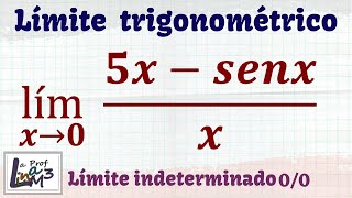 Límites indeterminados y trigonométricos  La Prof Lina M3 [upl. by Acinet]