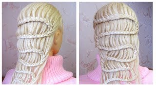 Tuto coiffure simple pour tous les jours ⚡️ Tresse zig zag  serpent ⚡️ facile à faire [upl. by Alanna573]