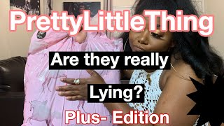 Is PrettyLittleThing Really for PLUSSIZE Women PLT Haul and Style [upl. by Aneetsyrk]